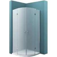 Mai & Mai Runddusche Duschkabine Duschabtrennung Viertelkreis ESG Glas mit NANO R02, BxT: 80x80 cm