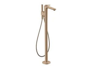 Hansgrohe Wannenmischer Bodenstehend Axor Citterio C Cubic cut brushed red gold, 49441310 49441310