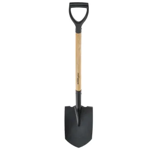 Spitzkopf-Spaten "Deluxe" 98cm kompakt, Stiel aus Eschenholz, Griff aus Kunststoff, schwedisches Design für den Garten BY BENSON
