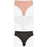 Next String 3er-Pack No VPL Thongs mit hohem Bund (3-St)