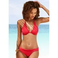 LASCANA Bügel-Bikini-Top Scallop, mit gelaserter Wellenkannte