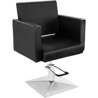 Physa Armlehnstuhl Friseurstuhl Hydraulisch Friseursessel Bedienungsstuhl 200 Kg 360°, Schwarz