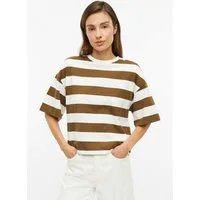 s.Oliver Kurzarmshirt T-Shirt T-Shirt im Boxy Fit mit Blockstreifen