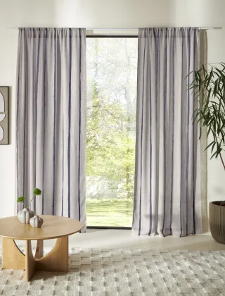LeGer Home by Lena Gercke Gardine "Zayla" Stangendurchzug 1 Stk. tlg. Leinenoptik, Stangendurchzug, Pflegeleicht, leichtes Material