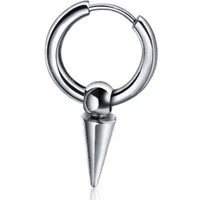 Firetti Single-Creole Schmuck Geschenk Ohrschmuck einzeln Kegel, Einhänger abnehmbar
