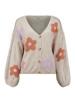 HaILYS - LS A CD Fl44ower beige/multi flower - Gr. - XL