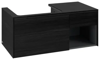 Villeroy & Boch Waschtischunterschrank Subway 3.0 C57201 1001x423x516mm 2 Ausz. Waschtisch li Black C57201AB