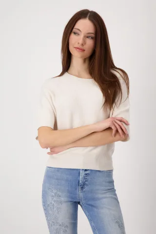 monari - Pullover in Linksstrick seashell - Gr. - 38