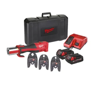 Milwaukee Akku-Presswerkzeug (Sanitär) M18 BLHPT-202C U-Set schwarz/rot - 4933451136