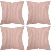 Amilian Kissenhüllen - 4er Set Kissenbezug - Zierkissenbezüge - Kissenbezüge, (4 Stück), 40x40 cm, Kissenhülle für Sofakissen, Dekokissen, Kissen, Zierkissen