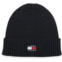 Tommy Jeans Beanie TJM HERITAGE CORE Rippstrick, Umschlag, normale Passform