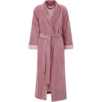 Gözze Unisex-Bademantel Turin, ideal für Sauna & Spa, Hotelbademantel, Morgenmantel, Langform, Baumwoll-Mix, Schalkragen, Gürtel, für Damen & Herren, mit Gürtel und zwei aufgesetzten Taschen, lang