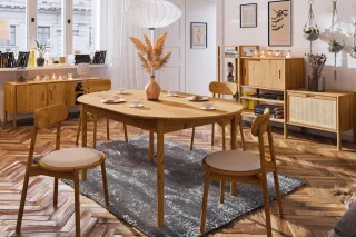Esstisch Tisch Massivholztisch SAGA Eiche massiv 140x80 cm