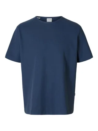 Selected - T-Shirt blau - Gr. - M