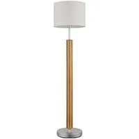 NOWA Stehlampe TAUGUS, ohne Leuchtmittel, Stehleuchte, Textil, Schirm und LEDs getrennt schaltbar