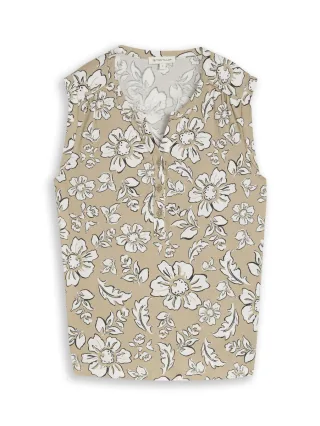 Tom Tailor - Top mit Blumenmuster pink - Gr. - XL