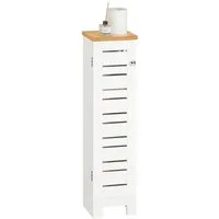 SoBuy Toilettenpapierhalter BZR85, Freistehend Toilettenschrank Badregal Badschrank Seitenschrank