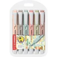 STABILO Marker STABILO 275/6-09 STABILO Textmarker swing cool NatureCOLORS, 6er Etui