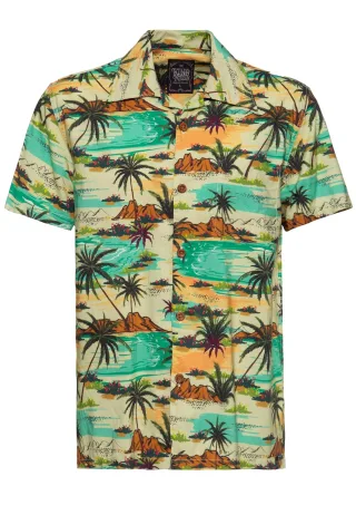 King Kerosin Herren Hawaii Hemd Tropical Sea