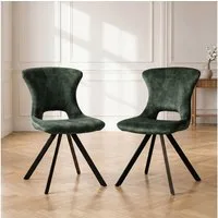 Jiexi Esszimmerstuhl Premium Flanell Esszimmerstuhl, Modernes Design Polsterstuhl