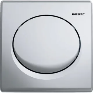 Geberit Urinal-Steuerung mit pneumatischer Spülauslösung Betätigungsplatte Kst. mattverchromt, 11582 115820465