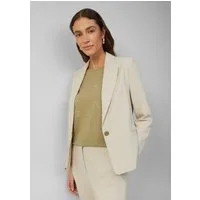 s.Oliver Jackenblazer Indoor-Blazer Antaillierter Blazer aus Waffel-Piqué