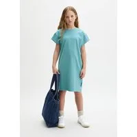 Marc O'Polo Jerseykleid für Mädchen, gerade geschnitten, mit coolem Brustprint