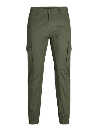 JACK&JONES - JPSTPAUL JJFLAKE CARGO OLIVE N. NOOS PLS Olive Night - Gr. - 42/32