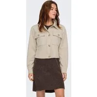 ONLY Kurzjacke ONLBELICIA LIFE FAUX SUEDE JACKET OTW aus weichem Wildlederimitat