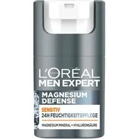 L'ORÉAL PARIS MEN EXPERT Gesichtsgel Magnesium Defense Pflege, für emfpindliche Haut, mit Hyaluronsäure, feuchtigkeitsspendend
