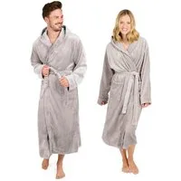 Blumtal Bademantel Bademantel Damen und Herren - kuschelig weicher Fleece Bademantel, mit Kapuze & Fronttasche