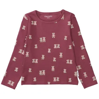 STACCATO - Md.-Shirt berry aop - Gr. - 134