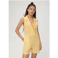 QS Jumpsuit Overall Kurzer Overall mit Reverskragen