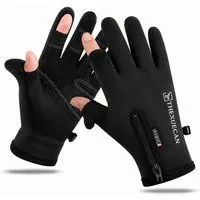 nsihing Fahrradhandschuhe Winterhandschuhe Unisex, Gefütterte Touchscreen Handschuhe Winddicht & Wasserabweisend für Fahrrad, Wandern und Outdoor
