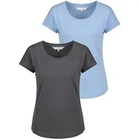 Alife & Kickin Rundhalsshirt leichtes Sommer-Top aus Bio-Baumwolle mit weitem U-Ausschnitt