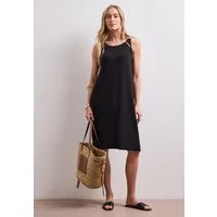 STREET ONE Shirtkleid Sommerkleid mit Schnallendetail/Viskose-Stretch