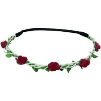 Trachtenland Haarreif Blumen Haarband "Bella" mit kleinen Rosen, Haarschmuck Hochzeit
