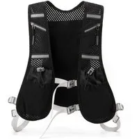 Diwzbyn Trinkrucksack Laufweste für Damen und Herren, Ultraleichter Laufrucksack (mit reflektierenden Streifen und verstellbaren Gurten), ideal für Laufen, Trailrunning, Radfahren und Marathon