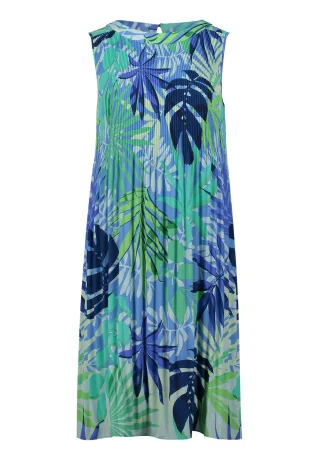 Betty Barclay - Plisseekleid Blau/Grün - Gr. - 38