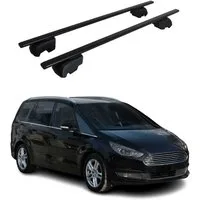 OMAC Dachträger Gepäckträger für Ford Galaxy 2015-2023 Grundträger ABE Schwarz 2x (2-St), Wasserbeständig,Abnehmbar,Multifunktional,Leichtgewichtig