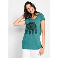 bonprix T-Shirt Regular Fit, Kurzarm, mit Frontprint, Rundhalsausschnitt