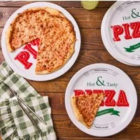 Karaca Servierständer Karaca Milano 5-teiliges Porzellan Pizzateller Set Pizza Servier