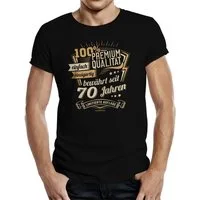 RAHMENLOS® T-Shirt als Geschenk zum 70. Geburtstag - bewährt seit 70 Jahren