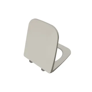 VitrA Universal Square WC-Sitz Superslim Wrap mit Absenkautomatik Sandbeige Matt,207-422R009 207-422R009