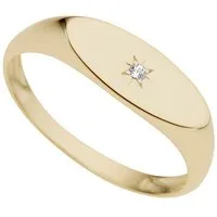 Firetti Diamantring Schmuck Geschenk Gold 333 Damenring Goldring Siegelring Diamant, mit Brillant