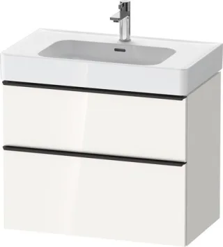 Duravit D-Neo Waschtischunterbau wandhängend Weiß Hochglanz 784x452x625 mm - DE43770BD220000 DE43770BD220000