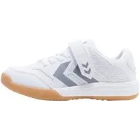 hummel Hallen-Indoorschuhe Multiplay Stable VC weiss/grau Kinder Badmintonschuh