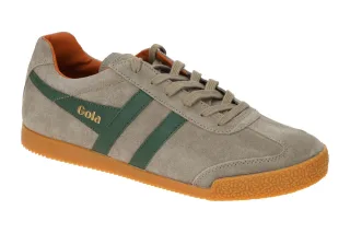 Gola CMA192FN Harrier Herren Sneaker grau/rhino/evergreen/m.orange - Echtlede...