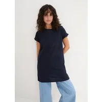 bonprix Longshirt bequeme Passform, lang, aus reiner Baumwolle