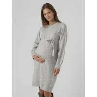 Mamalicious Umstandskleid MLNEWANNE L/S ABK KNIT DRESS A. NOOS Regular Fit, mit Rundhalsausschnitt, kurz, Langarm